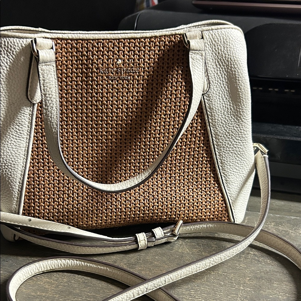 Kate Spade Jackson Straw Medium‎ Triple Compartment Satchel